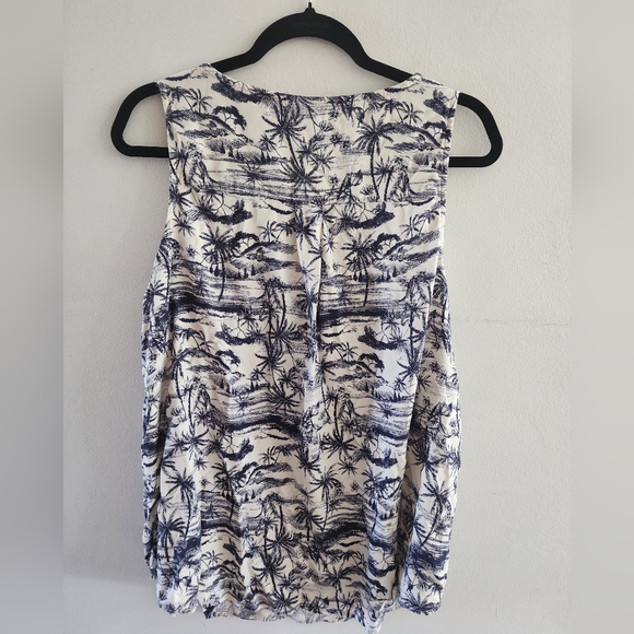 Torrid Harper tank blouse - palm trees - Picture 2 of 4
